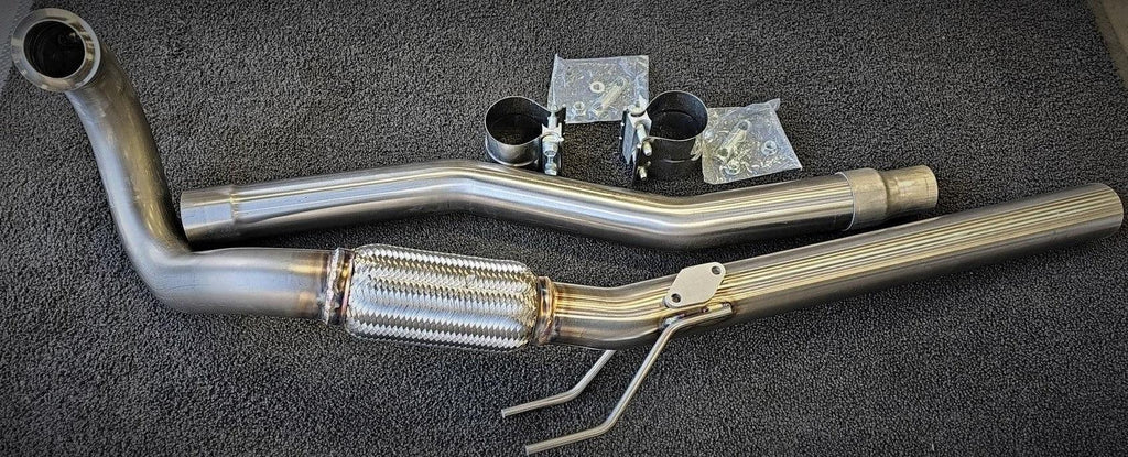 2009-2015 VW 2.0 TDI DOWNPIPE WITH MID PIPE (PIPE ONLY) - Stevenson Tuning Ltd